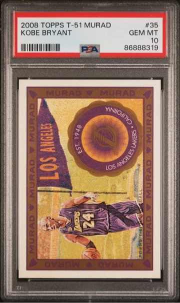 2008-09 Topps T-51 Murad #35 Kobe Bryant PSA 10 Gem Mint