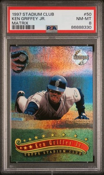 1997 Topps Stadium Club #50 Ken Griffey Jr. Matrix Parallel PSA 8 NM-MT