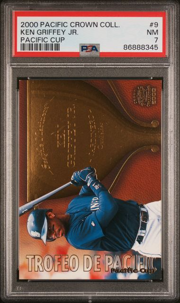 2000 Pacific Crown Collection Pacific Cup Insert #9 Ken Griffey Jr. PSA 7 NM