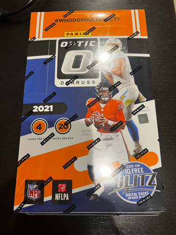 2021 Donruss Optic NFL Football Retail Box - 80 Cards, 20 packs