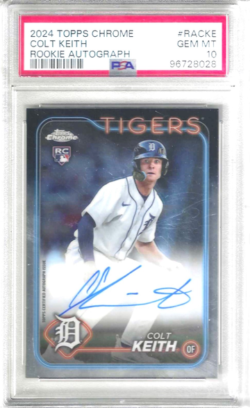 2024 Topps Chrome Colt Keith Rookie Auto PSA 10
