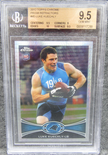 2012 Topps Chrome Refractor Luke Kuechly Rookie RC /216 BGS 9.5