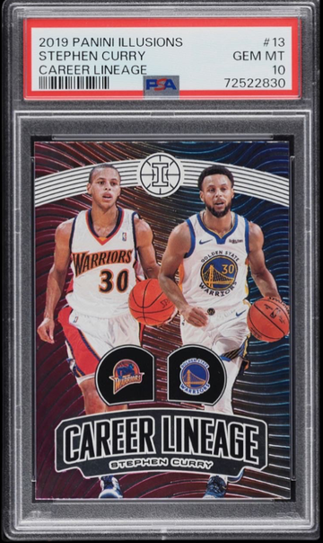 Stephen Curry 2019 Panini Illusions Career Lineage #13 PSA 10 Gem Mint