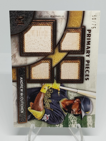 2025 Topps Museum Primary Quad Patch Copper Andrew Mccutchen /75