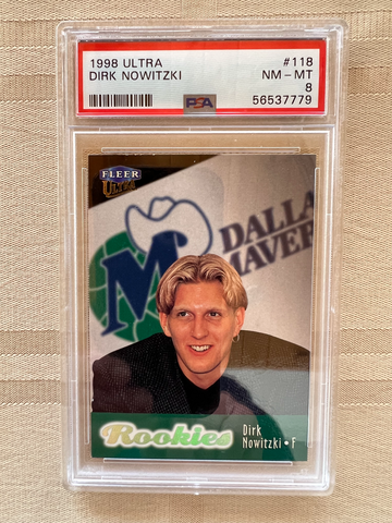1998 Fleer Ultra Dirk Nowitzki Rookie Card #118 PSA 8