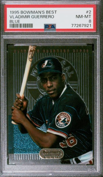 1995 Bowman's Best VLADIMIR GUERRERO RC #2 PSA 8 Blue Rookie HOF Montreal Expos