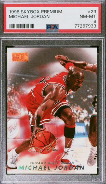 1998 Skybox Premium Michael Jordan PSA 8 #23