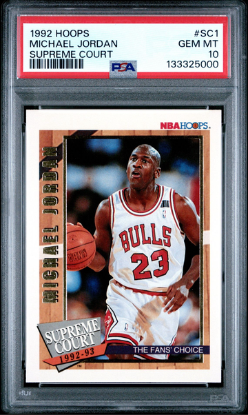 1992 Michael Jordan Hoops Supreme Court Gem Mint PSA 10!! Bulls GOAT