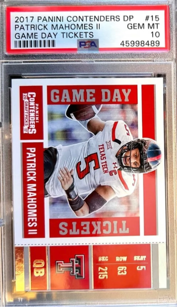 ⭐️ PATRICK MAHOMES 2017 PANINI CONTENDERS TICKETS DP #15 PSA 10 GEM MINT RC 📈🔥