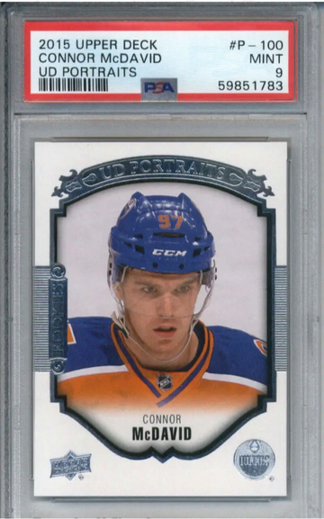 2015 Connor Mcdavid UD Portraits RC PSA 9 Mint