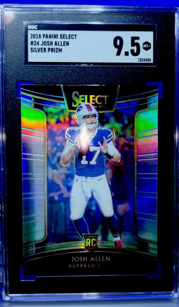 Josh Allen Rookie 2018 Select SILVER Prizm RC #24 SGC 9.5