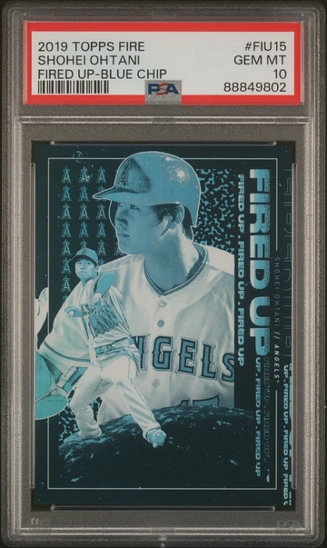 2019 Topps Fire #FIU-15 Fired Up - Blue Chip PSA 10
