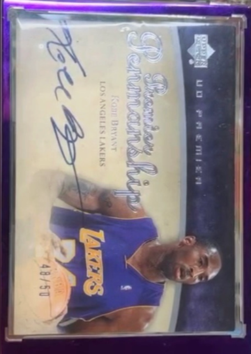 2007 Kobe Bryant Upper Deck Premier Premier Penmanship Autograph /50