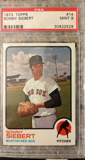 1973 TOPPS #14 PSA 9 SONNY SIEBERT