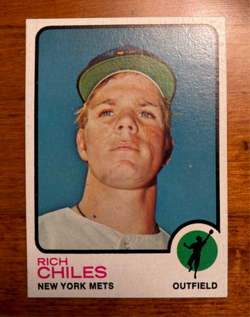1973 TOPPS RICH CHILES #617, NM-MT, HIGH GRADE 