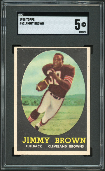 1958 Topps #62 Jim Brown SGC 5