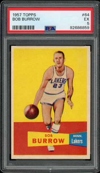 1957 Topps - #64 Bob Burrow PSA 5