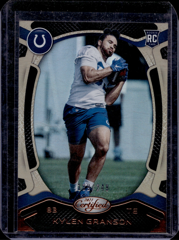 2021 Panini Certified Football Kylen Granson Rookie Bronze Mirror /249 Colts