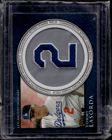 2012 Topps TOMMY LASORDA Manufactured Retired Number Patch #RN-TL