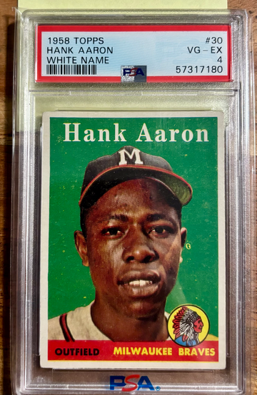 Hank Aaron Topps 1958 PSA 4