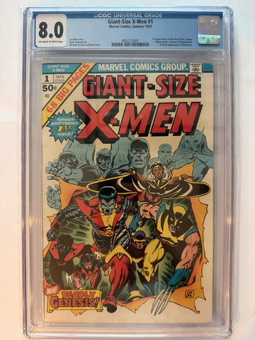 Giant size x-men #1 CGC 8.0 1st New X-Men team!