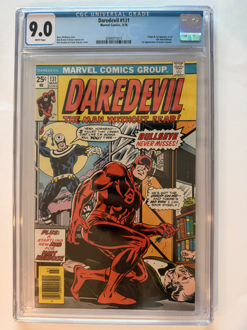 Daredevil #131 1st appearance of Bullseye! CGC 9.0