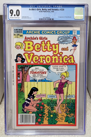 Archie's Girls, Betty and Veronica #320 (1982) CGC 9.0 - 1st Cheryl Blossom Archie Comics Key