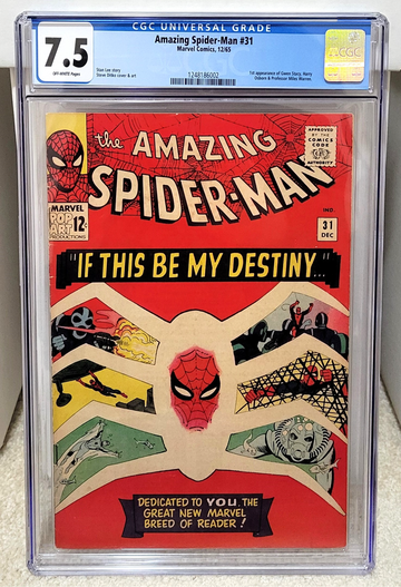 Amazing Spider-Man #31 (1965) CGC 7.5 - 1st Gwen Stacy & Harry Osborn Marvel Comics Key