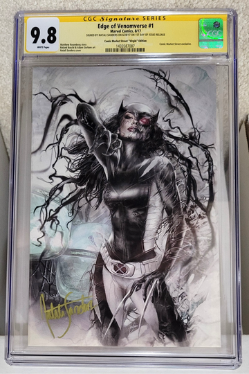 Edge of Venomverse Rare 78/150 #1 (2017) CGC 9.8 SS - Signed by Natali Sanders Virgin Variant