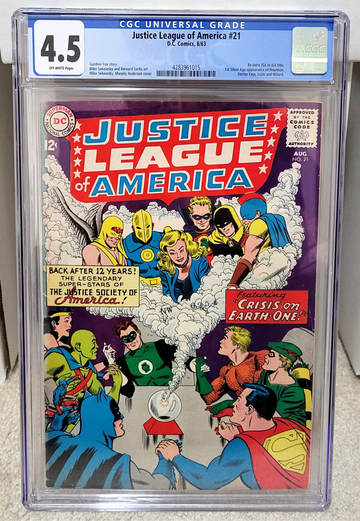 Justice League of America #21 (1963) CGC 4.5 - 1st SA Hourman & Dr. Fate JSA DC Comics Key