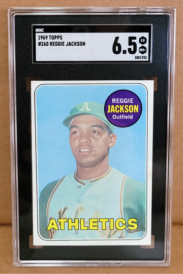 1969 Topps Reggie Jackson RC #260 - SGC 6.5 EX-NM+ HOF Rookie