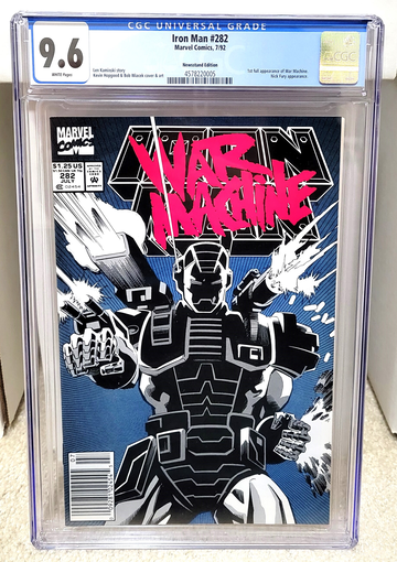 Iron Man #282 (1992) CGC 9.6 Newsstand - 1st App. War Machine Marvel Comics Key