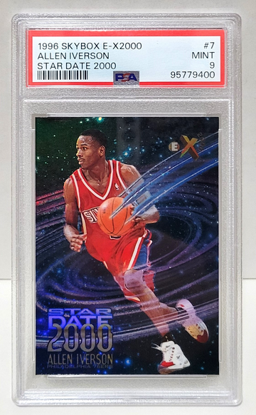 1996-97 Skybox E-X2000 Star Date 2000 Allen Iverson RC #7 - PSA 9 MINT Rookie