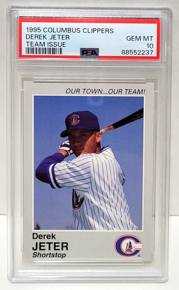 1995 Columbus Clippers Team Issue Derek Jeter RC - PSA 10 GEM MINT HOF Rookie