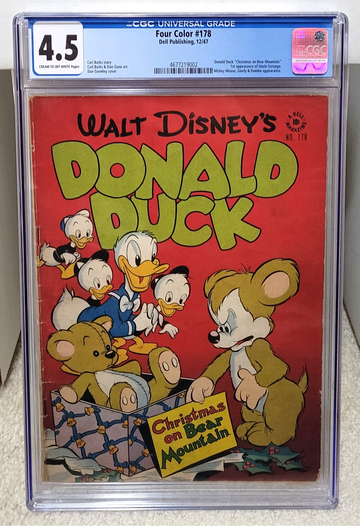 Four Color #178 (1947) CGC 4.5 - 1st Uncle Scrooge Carl Barks Dell Comics Key