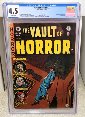 Vault of Horror #37 (1954) CGC 4.5 - 1st Drusilla Hanging cover EC Comics Key