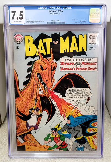 Batman #155 (1963) CGC 7.5 - 1st SA Appearance of the Penguin DC Comics Key