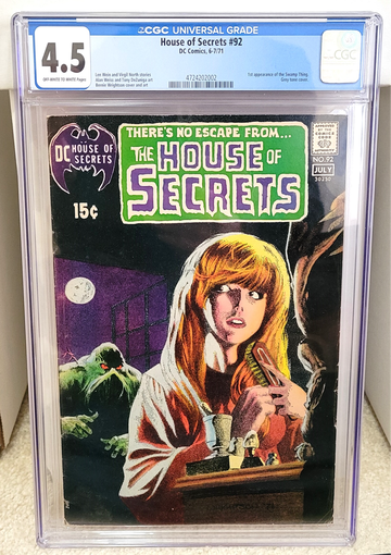 House of Secrets #92 (1971) CGC 4.5 - 1st Appearance of Swamp Thing DC Comics Key