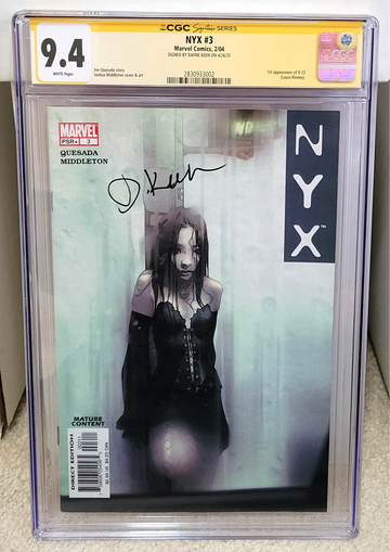 NYX #3 (2004) CGC 9.4 SS - Signed by Dafne Keen Auto 1st X-23 Laura Kinney Marvel Comics Key