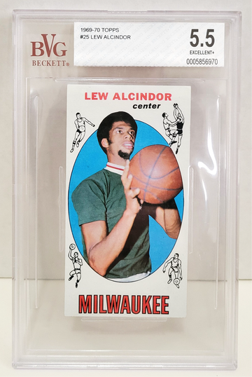 1969-70 Topps Lew Alcindor RC #25 - BVG 5.5 EX+ BGS Kareem Abdul-Jabbar Rookie