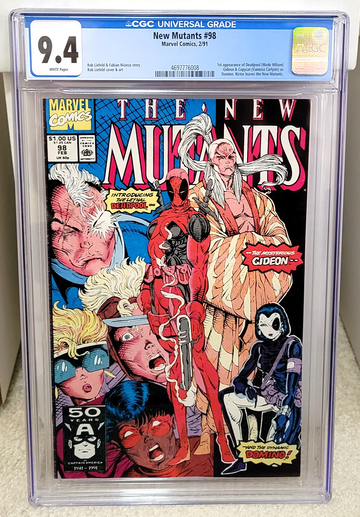 New Mutants #98 (1991) CGC 9.4 - 1st Appearance of Deadpool Marvel Comics Key