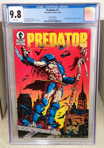 Predator #1 (1989) CGC 9.8 2nd Printing - 1st Appearance in comics Dark Horse Comics Key