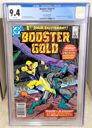 Booster Gold #1 (1986) CGC 9.4 Newsstand Variant - 1st Appearance DC Comics Key