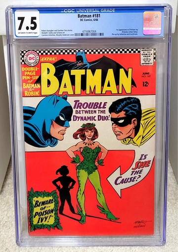 Batman #181 (1966) CGC 7.5 - 1st Appearance of Poison Ivy DC Comics Key