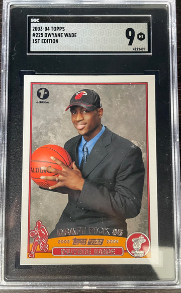 2003 Topps 1st Edition Dwayne Wade RC SGC 9