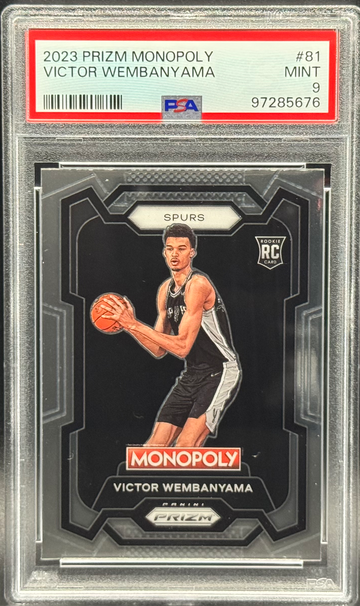 2023-24 Victor Wembanyama Prizm Monopoly PSA 9 Mint #81