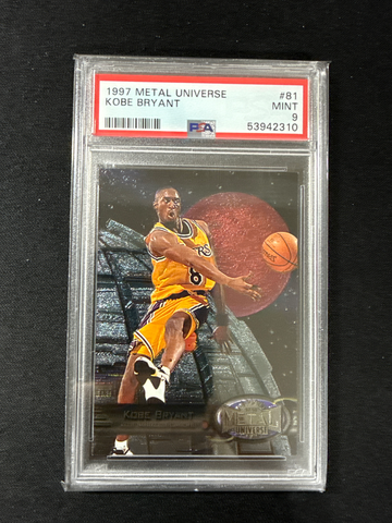 1997 Metal Universe Kobe Bryant #81 PSA 9