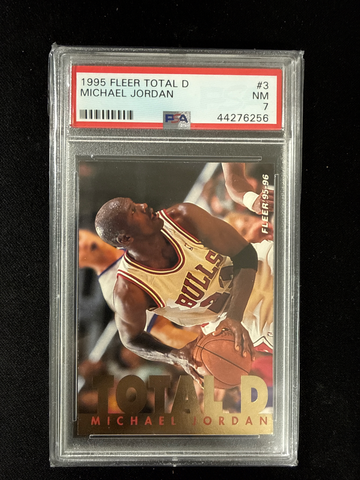 1995 Fleer Total D #3  Michael Jordan PSA 7