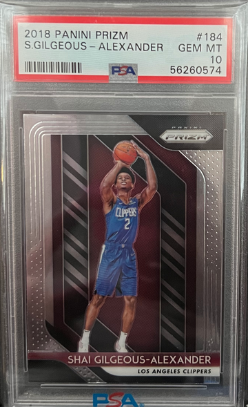 2018 Shai Gilgeous Prizm Psa 10