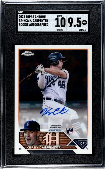 Kerry Carpenter Topps Chrome Rookie Auto
